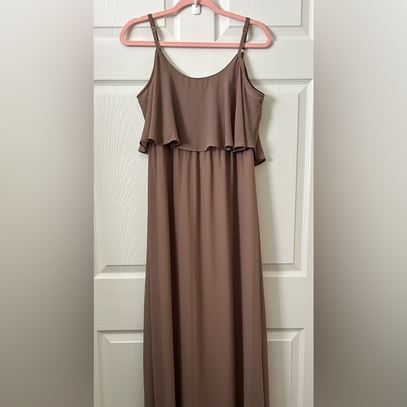 🔥💙Show me your MuMu Caitlin ruffle maxi dress M - Picture 3 of 16